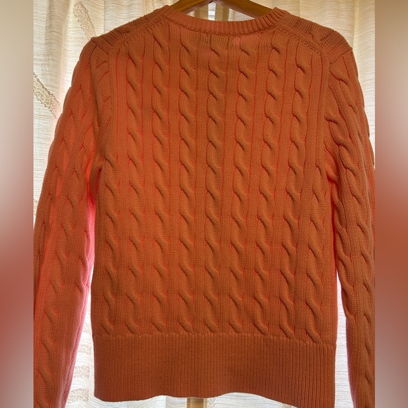 Ralph Lauren Women's Pink Cable Knit Cardigan - Picture 4 of 4